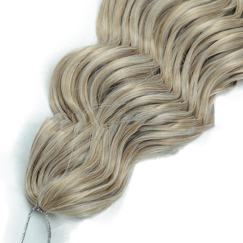 24″ Deep Curly Wave Crochet Braids Water Wave Curl Twsit Braiding Hair Extension