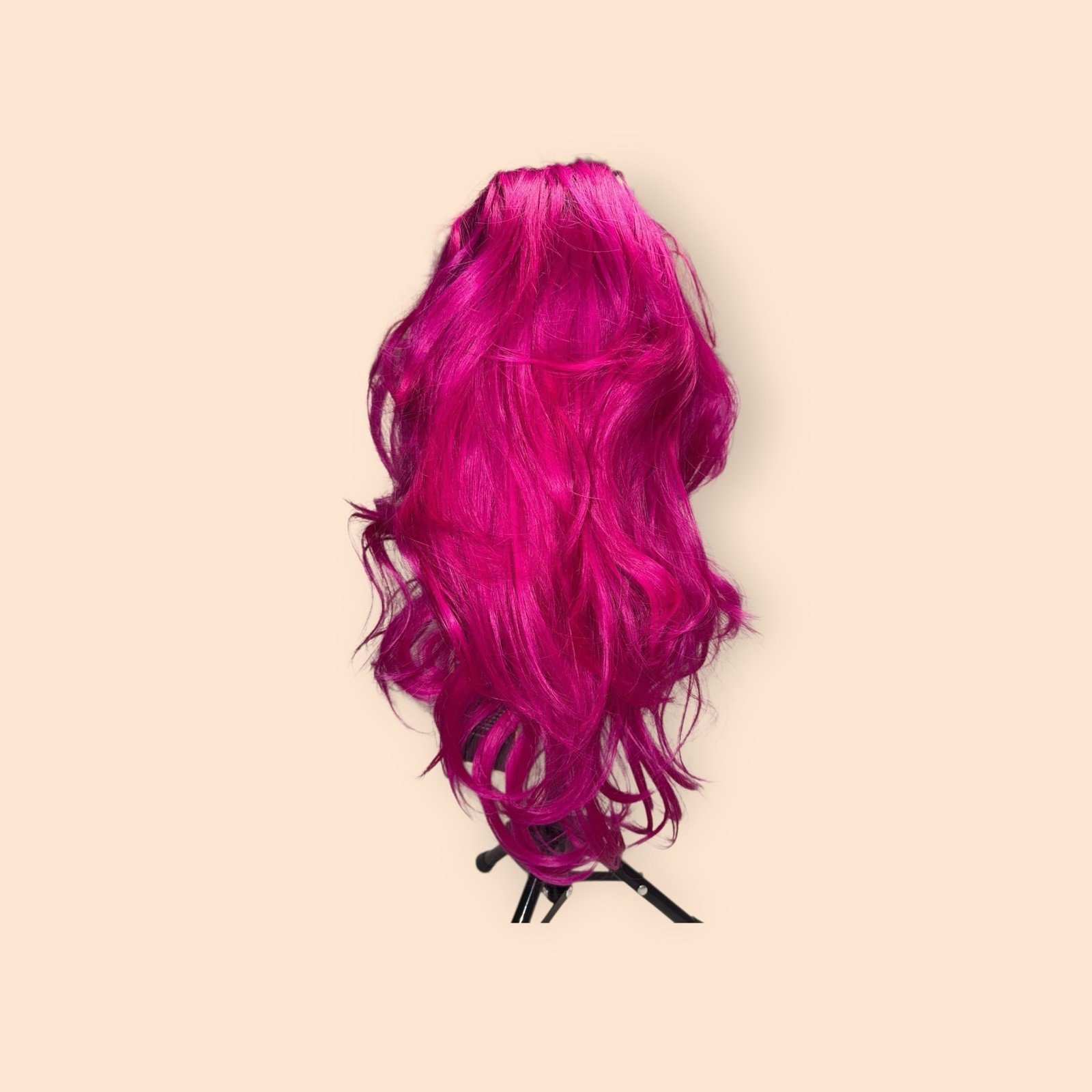 Vibrant Pink Synthetic Hair Wig Brand New
