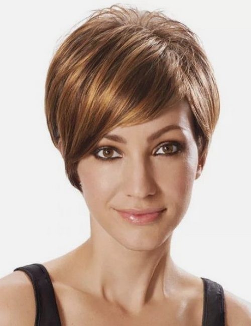 Hairdo Angled Short Cut Cap Wig New Asymmetric New Glazed Cinnamon HairUWear