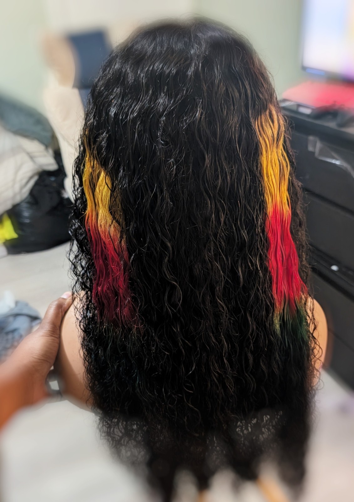 KINKY EDGES WEAR AND GO BURMESE CURLY Virgin Lace Front Wig Human