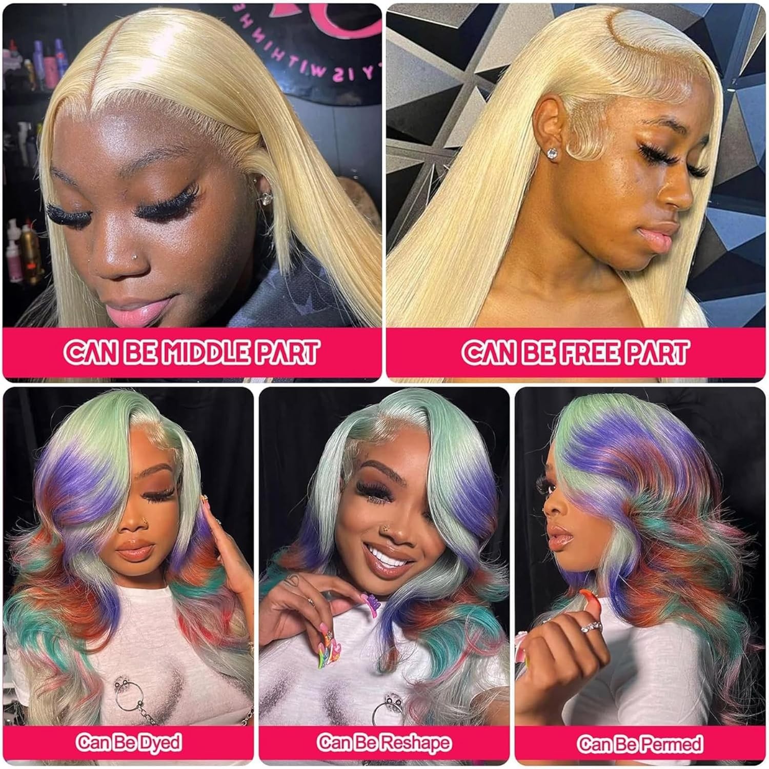 Cysdrh Silky Straight 13X4 Transparent Lace Front Only Human Hair 150 Density
