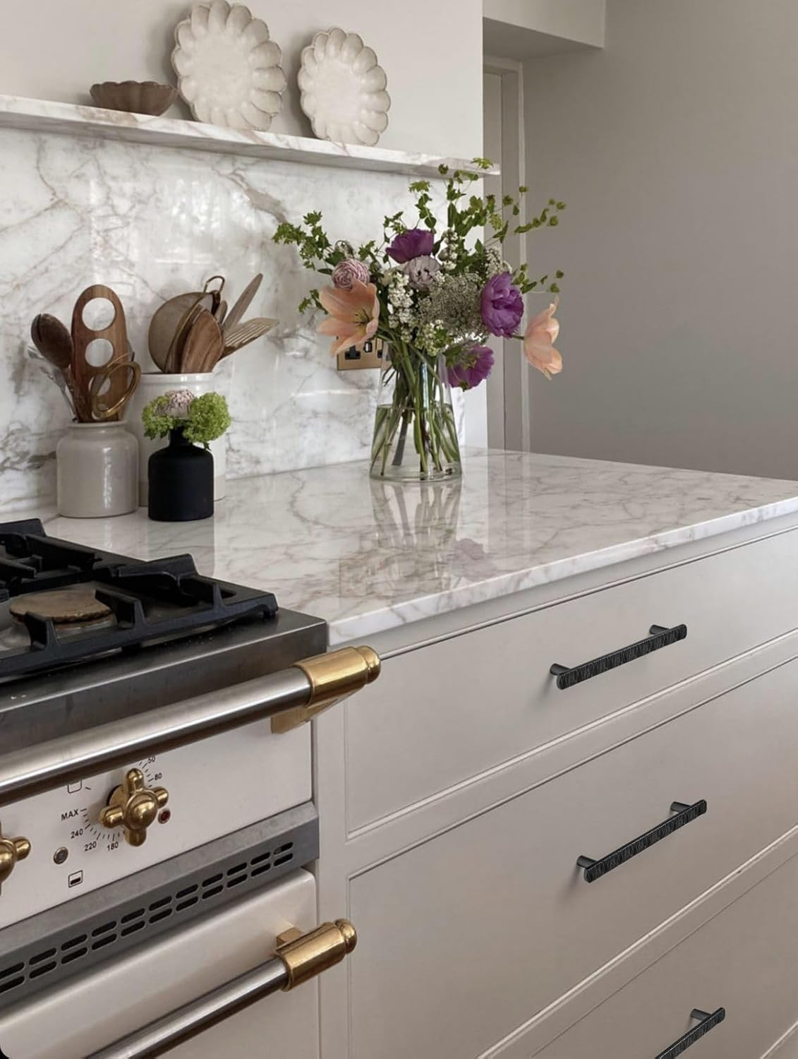 Goo-Ki 3-3/4 Inch （96mm） Hole Centers Luxurious & Sturdy Zinc Alloy Cabinet Hand