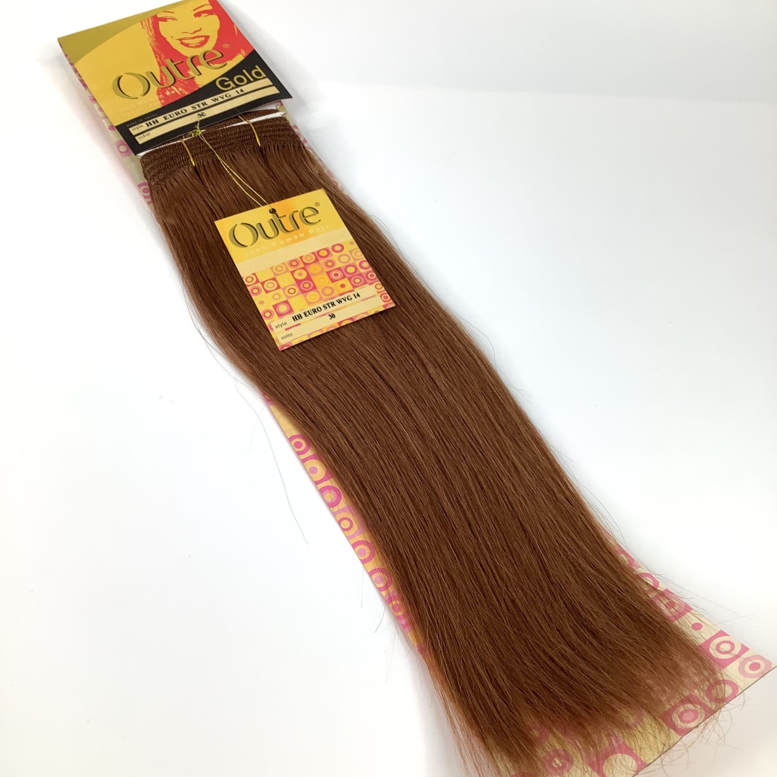 Outre Human Hair Extensions HH Euro STR WVG 14″ #30 Honey Brown
