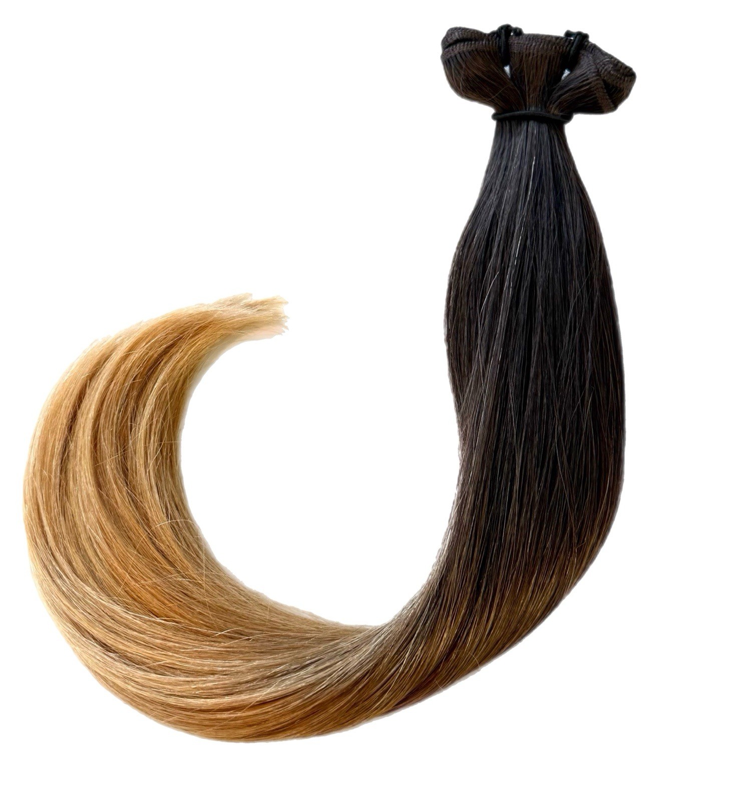 Hot Heads 100% Human Remy Machine Weft Extensions 4/20CM 18 In Caramel Balayage