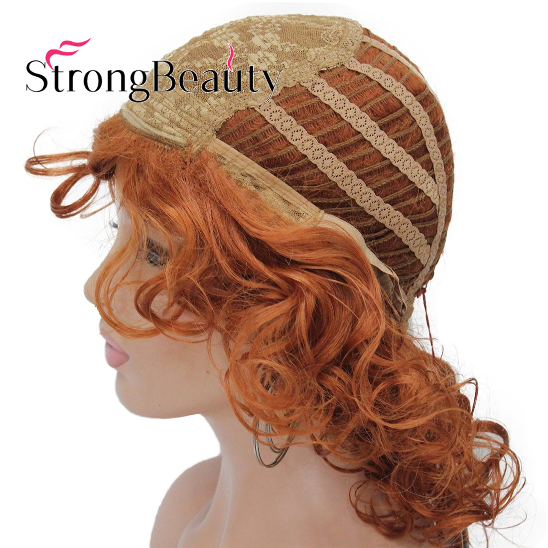 Short Soft Super Curly Synthetic Wigs Layered Natural Movement Copper Red Wigs