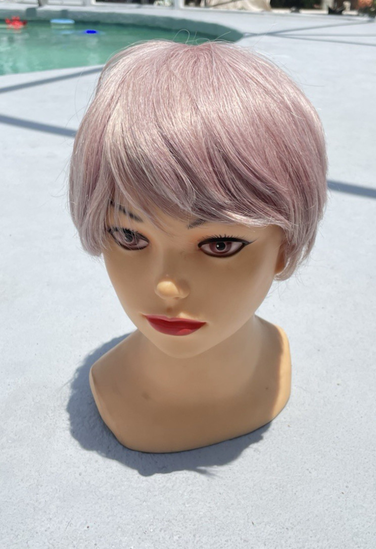 NIP Xuchang Yingduo Short Wispy Longer Bang Wig Salt & Pepper H11-Grey