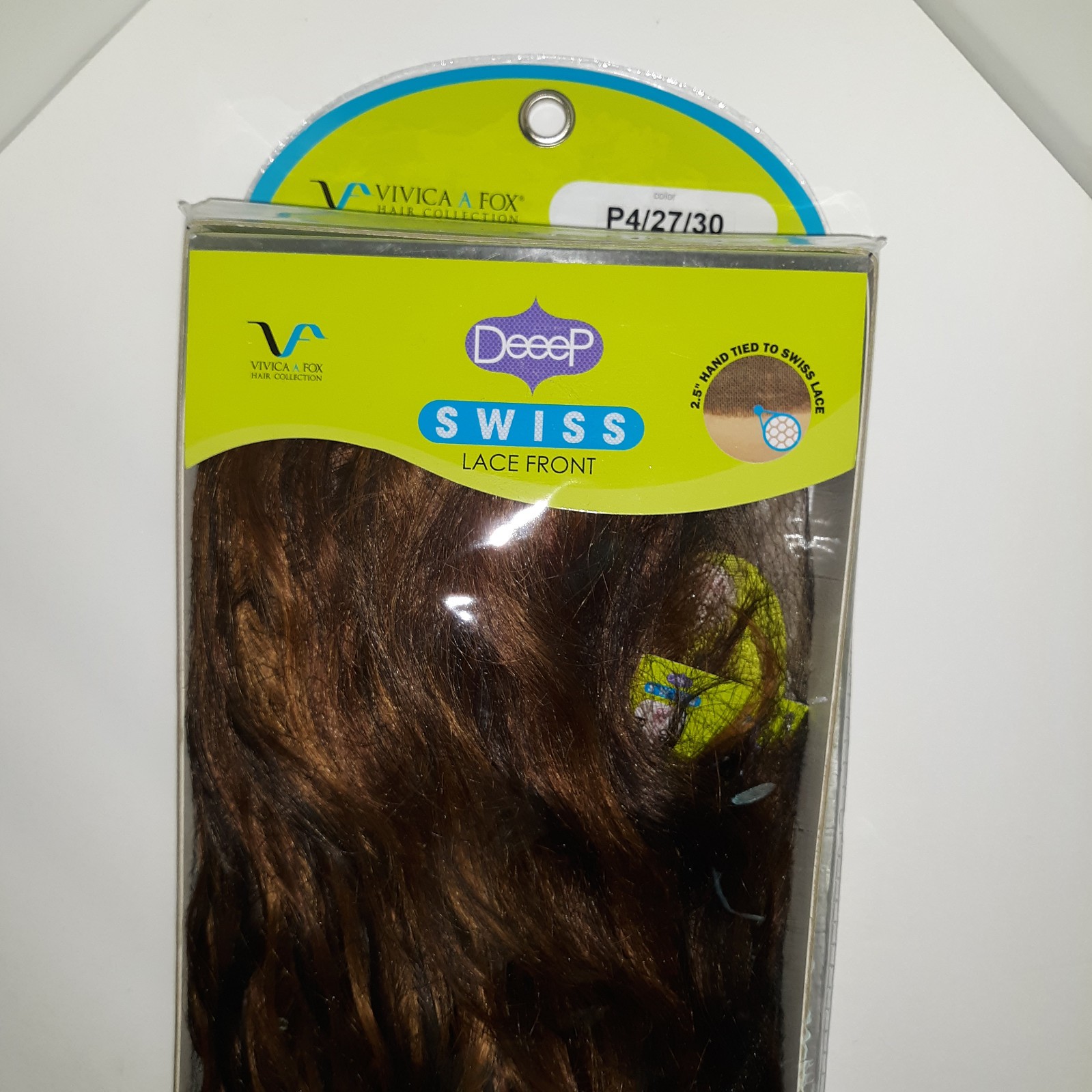 Vivica A Fox Womens Orlando-V Wig Deep Swiss Lace Front Synthetic Hair P4/27/30