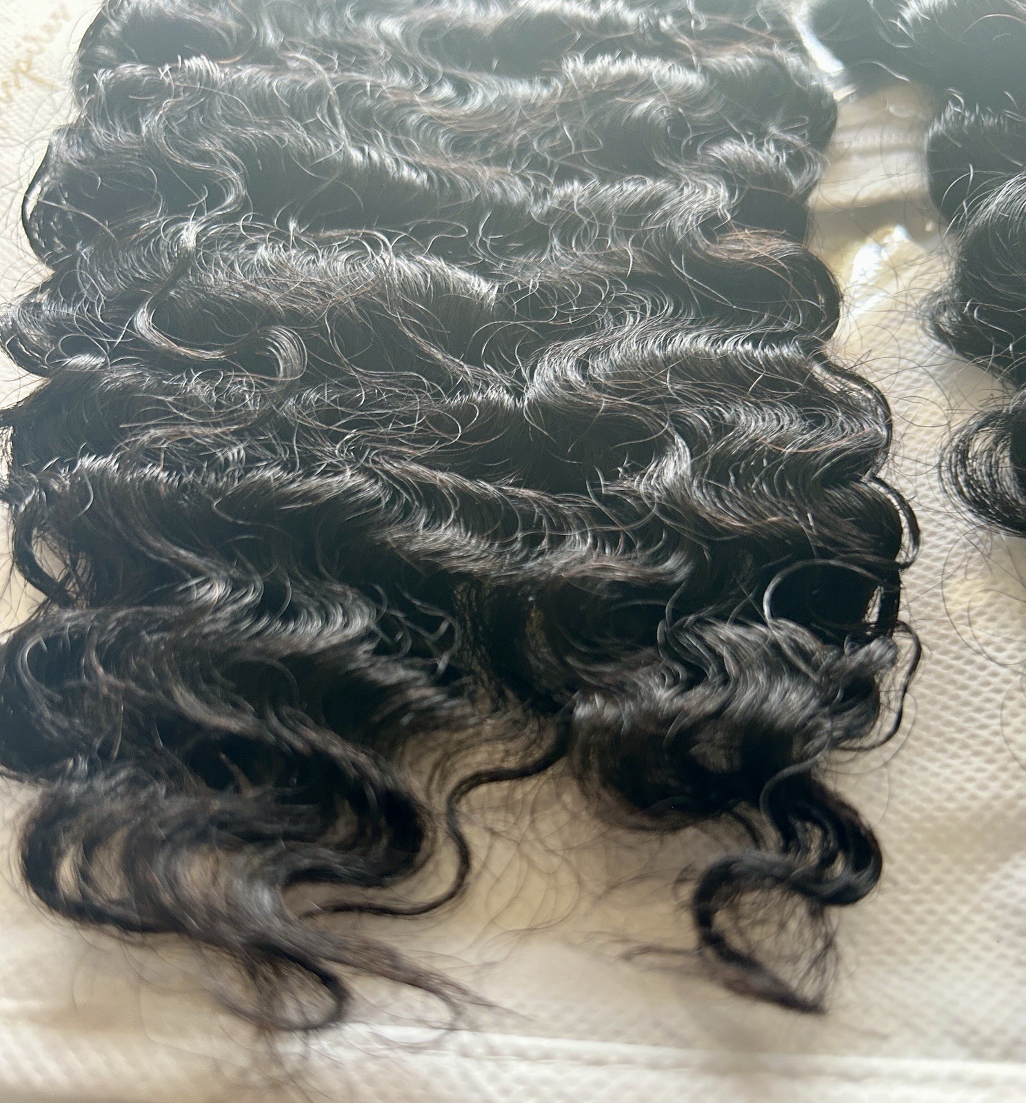 12A Virgin Burmese Curly 18” Double Weft Hair Bundle, 100 Grams, Natural Black