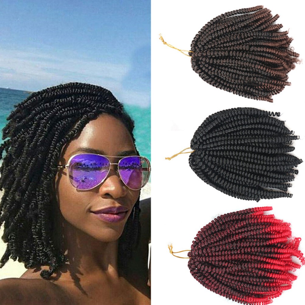 1Pcs Durable Dark Brown Spring Braids Crochet Hair Extensions for Decoration