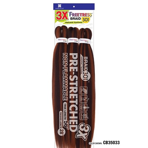 Freetress Pre-stretched braiding hair – 3X BRAID 301 28″