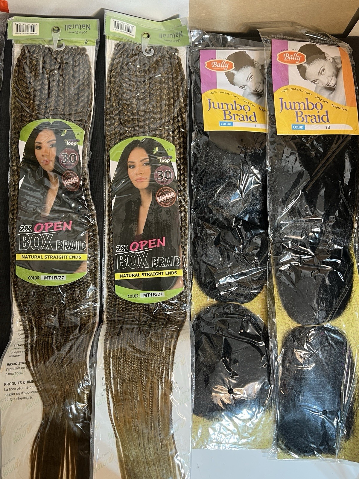 Huge Hair Extensions Lot 40+ Pcs Mixed Virgin Human Hair Crochet Braids Outre