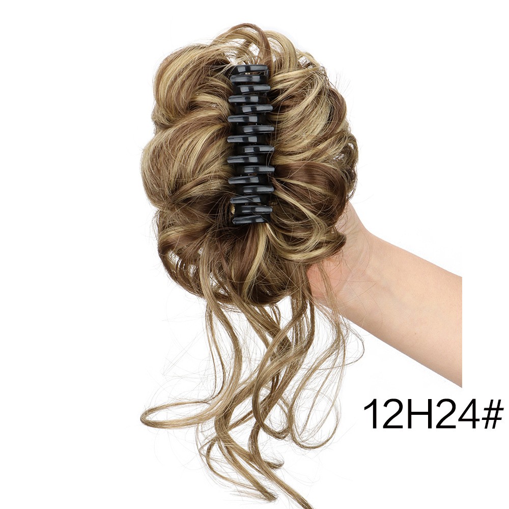 Hair Claw Clip Short Ponytail Hair Extensions DIY Bendable Metals Messy Bun