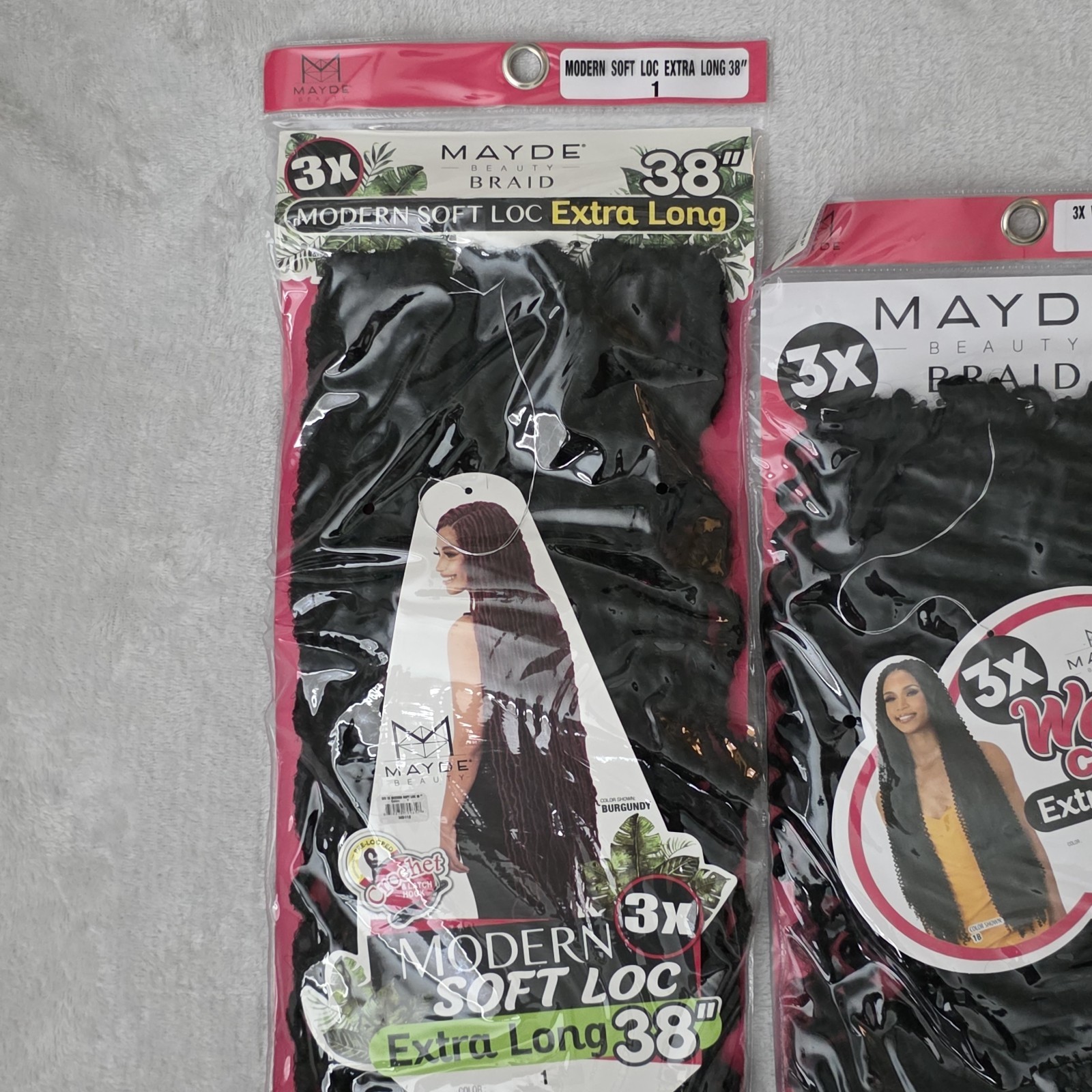 Mayde Gina Hair Lot Spring Twist Braid Soft Loc Extra Long Water Curl 38″ 26″