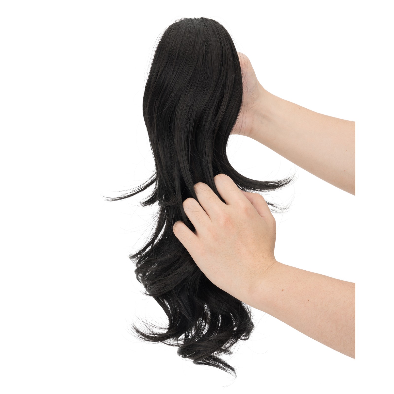 Long Jaw Claw Clip In Ponytail Curly Wavy Hair Extensions Natural As Human Hair