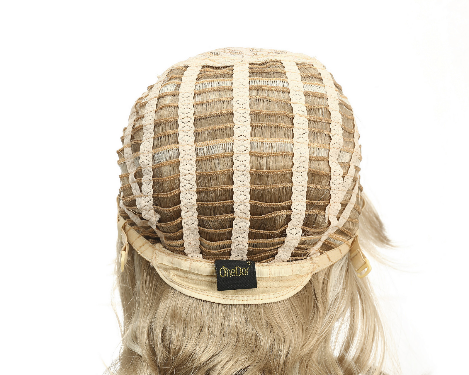 OneDor 18 Inch Full Head Long Curly Charming Kanekalon Hair Wig with Hair Fringe