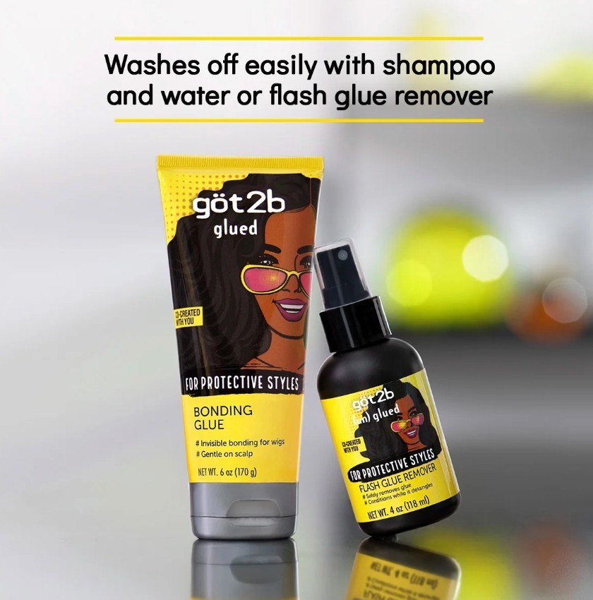 got2b Glued Bonding Glue for Protective styles Invisible Quick Dry Wig Glue 6 oz