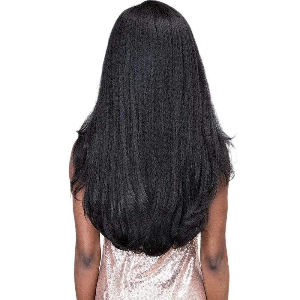 Janet Collection Natural Me Blowout Deep Part HD Lace Wig- TAMILA (DR1B/GLDNBRN)