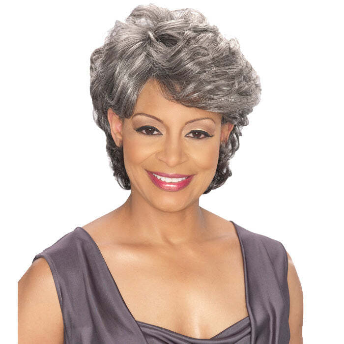 Foxy Silver Synthetic hair Full Wig – EMILY