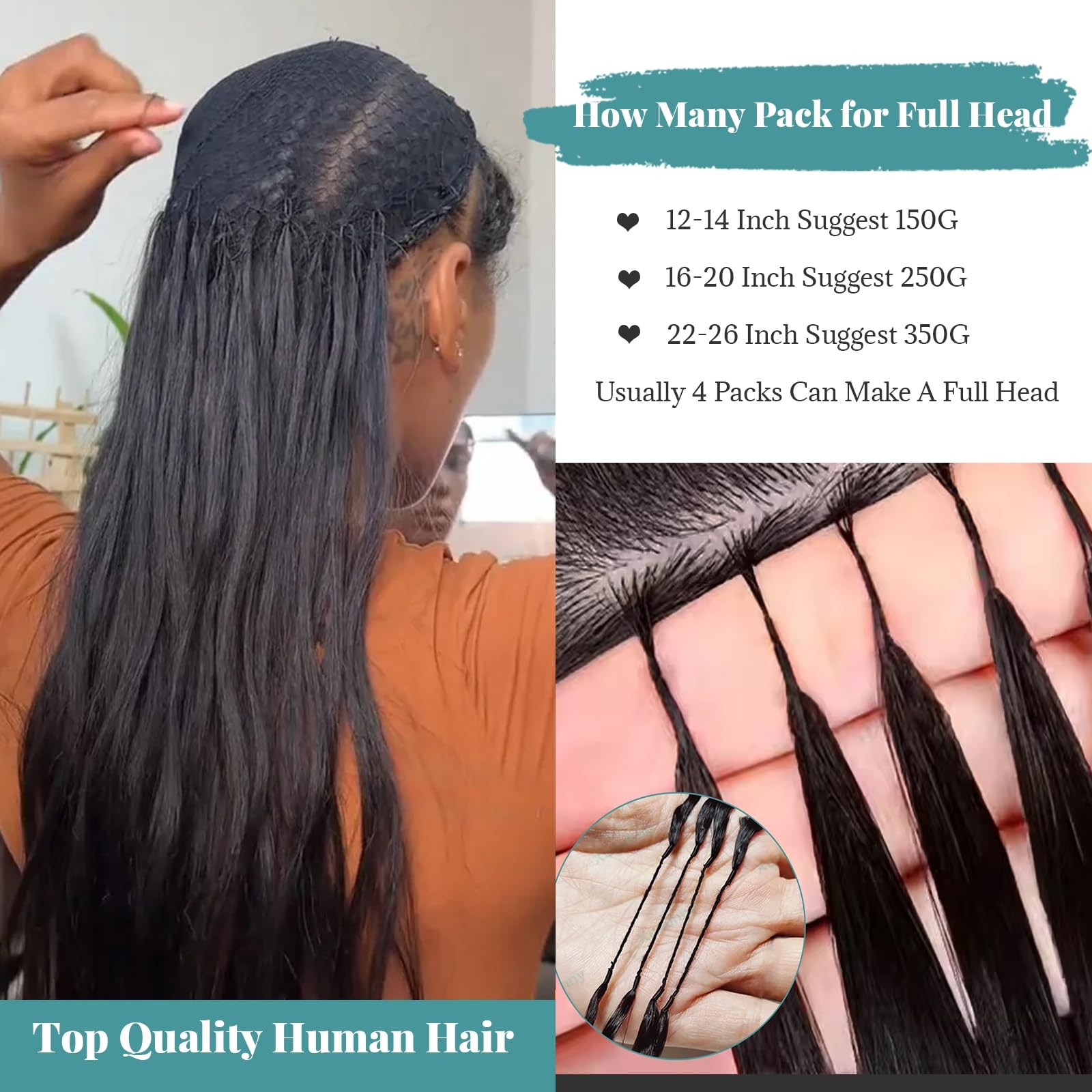 Munx Knotless Pre-Separated Crochet Hair Extensions For Black Women 50G 16 Inch