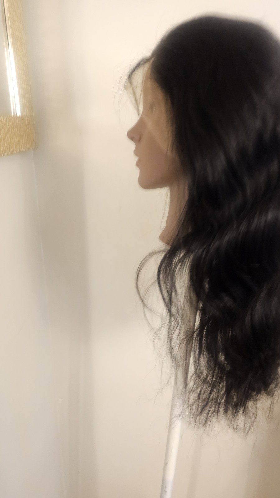 High Quality natural 24 ” straight 100% Virgin Human Hair Lace closure Wig.