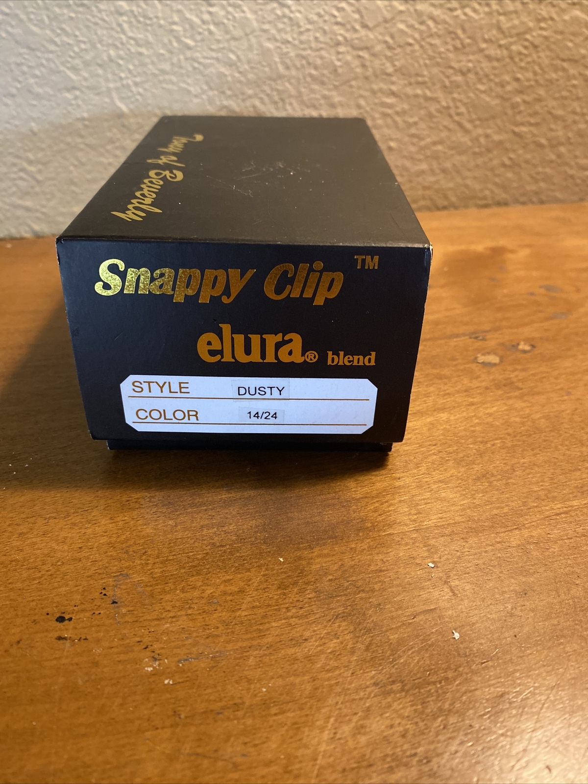New Tony of Beverly Snappy Clip Elura Blend Hairpiece NIB Dusty 14/24