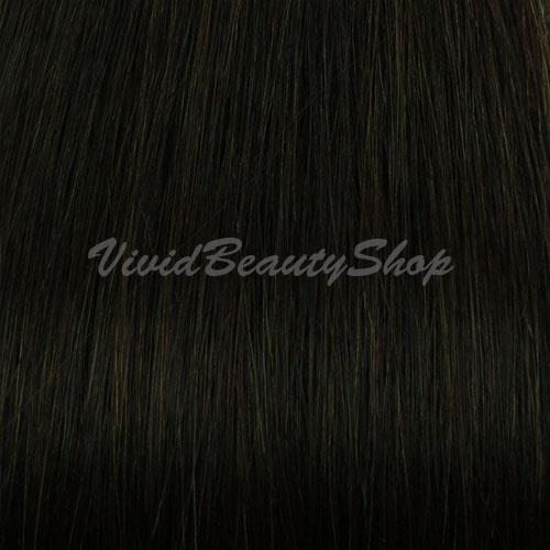 50 Pre Bonded I Stick Tip Shoelace Straight Human Hair Extensions Off Black #1b