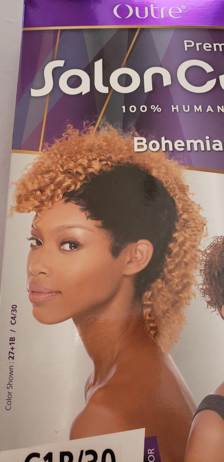 Outre Bohemian Salon Cut 3 Part Weave Premium Purple Pack 100% Human Hair C1B/30