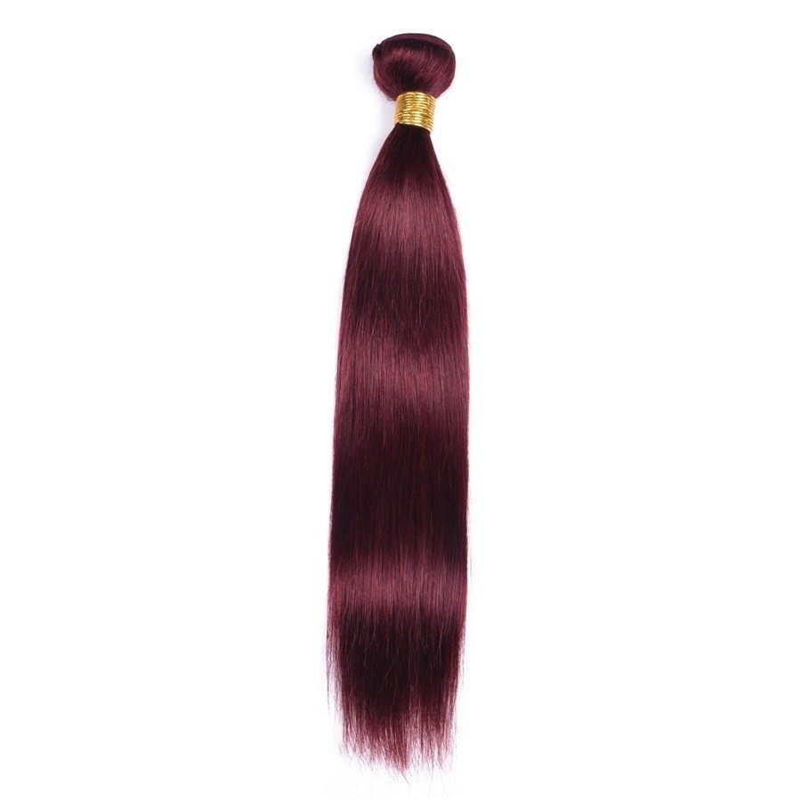 Burgundy 99J One Bundle Straight/Body Wave/Jerry Curl Ali Bundle 100 Human Hair