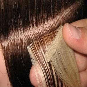 10pcs 22″ Seamless Tape Skin Weft Human Hair Extensions Brown Dark Blonde #5/7W