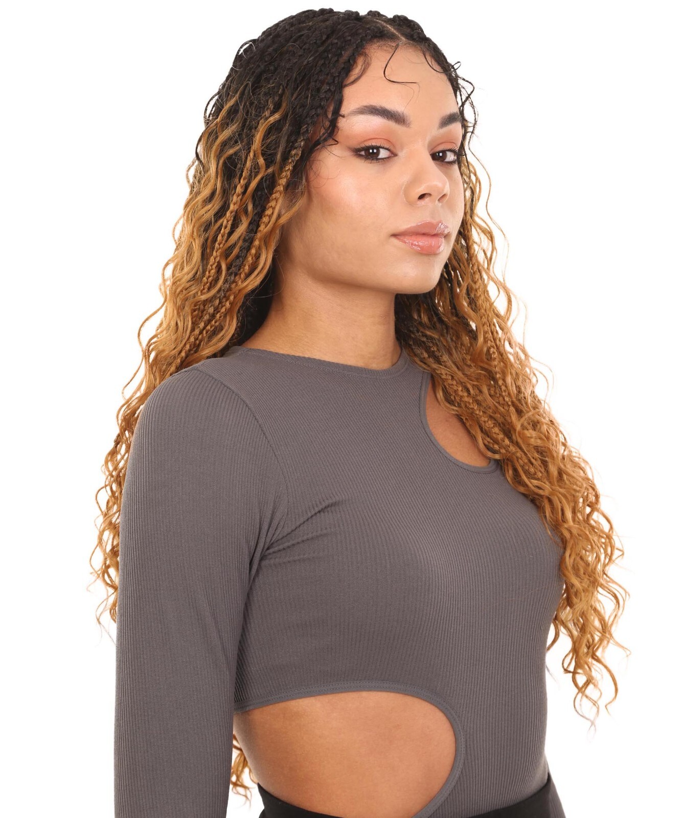 LUXLUXE Grace 25-inches Full Hand-tied Boho Box Braids Wig with Baby Hair