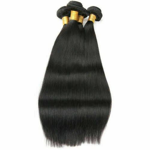 1/2/3/4/5BUNDLE MONGOLIAN VIRGIN HUMAN HAIR NATURAL COLOUR STRAIGHT 12A FASTSHIP
