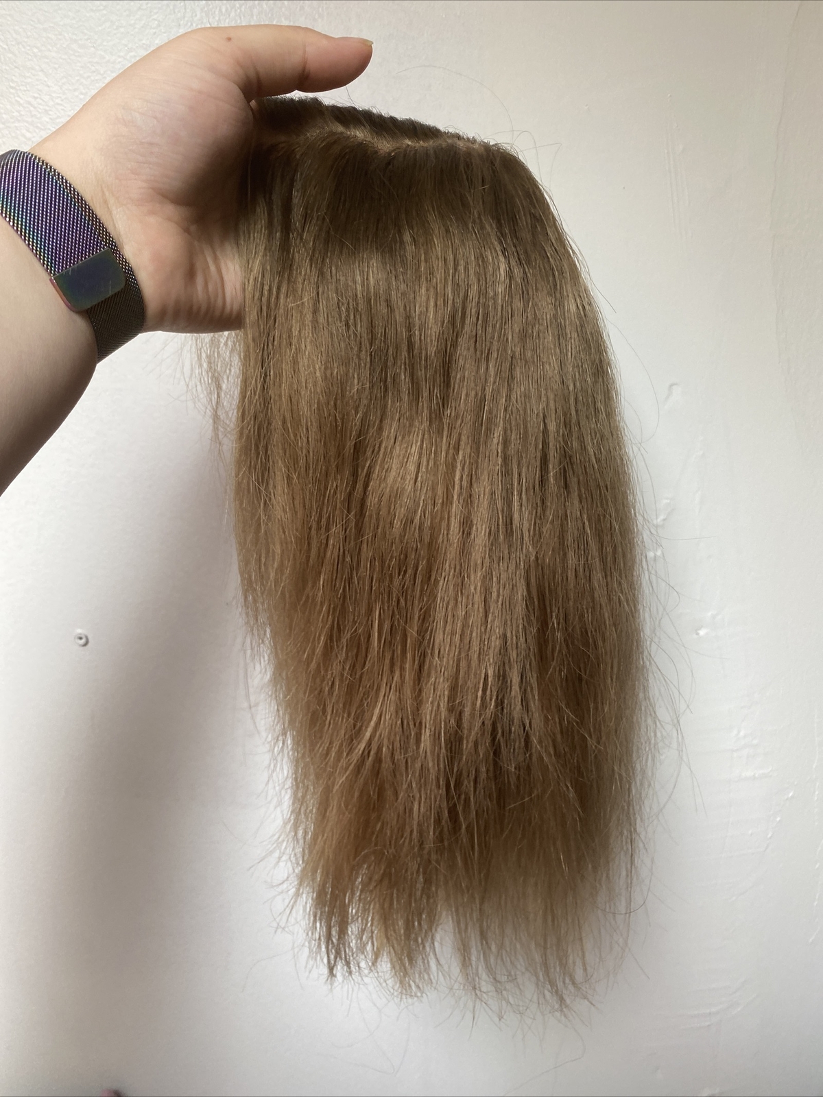 The Hair Mama Dark Blonde Human Hair Lace Front Hand Tied Wig Size Small