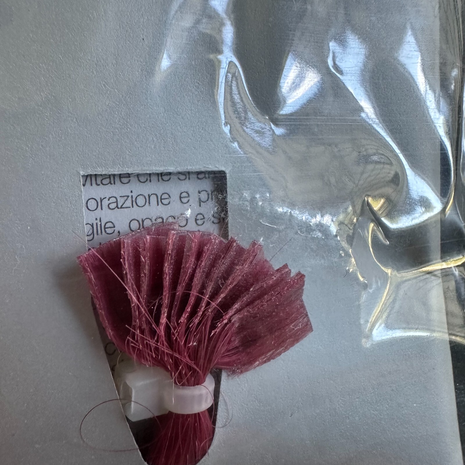 Euro SOCAP Hair extensions color Fuxia Pink NIP 21″ length Made in Italy