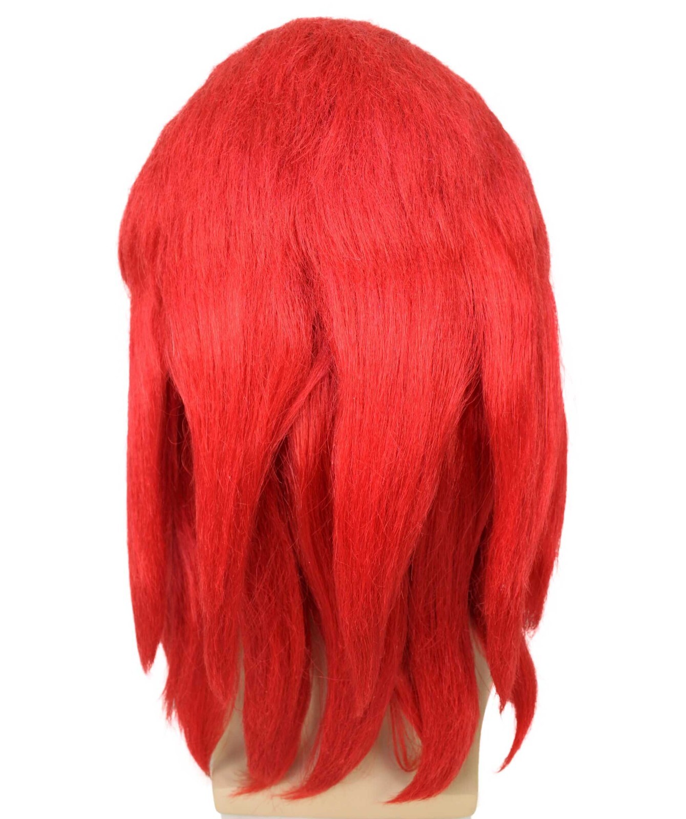 Adult Unisex Video Game Movie Red Furry Cosplay Wig I Synthetic Fiber HM-1512