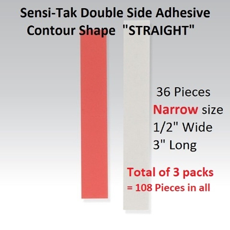 Sensi Tak Red Liner Tape by Walker Tape 1 pack 1/2″ Straight = 3 pack = 108 pcs
