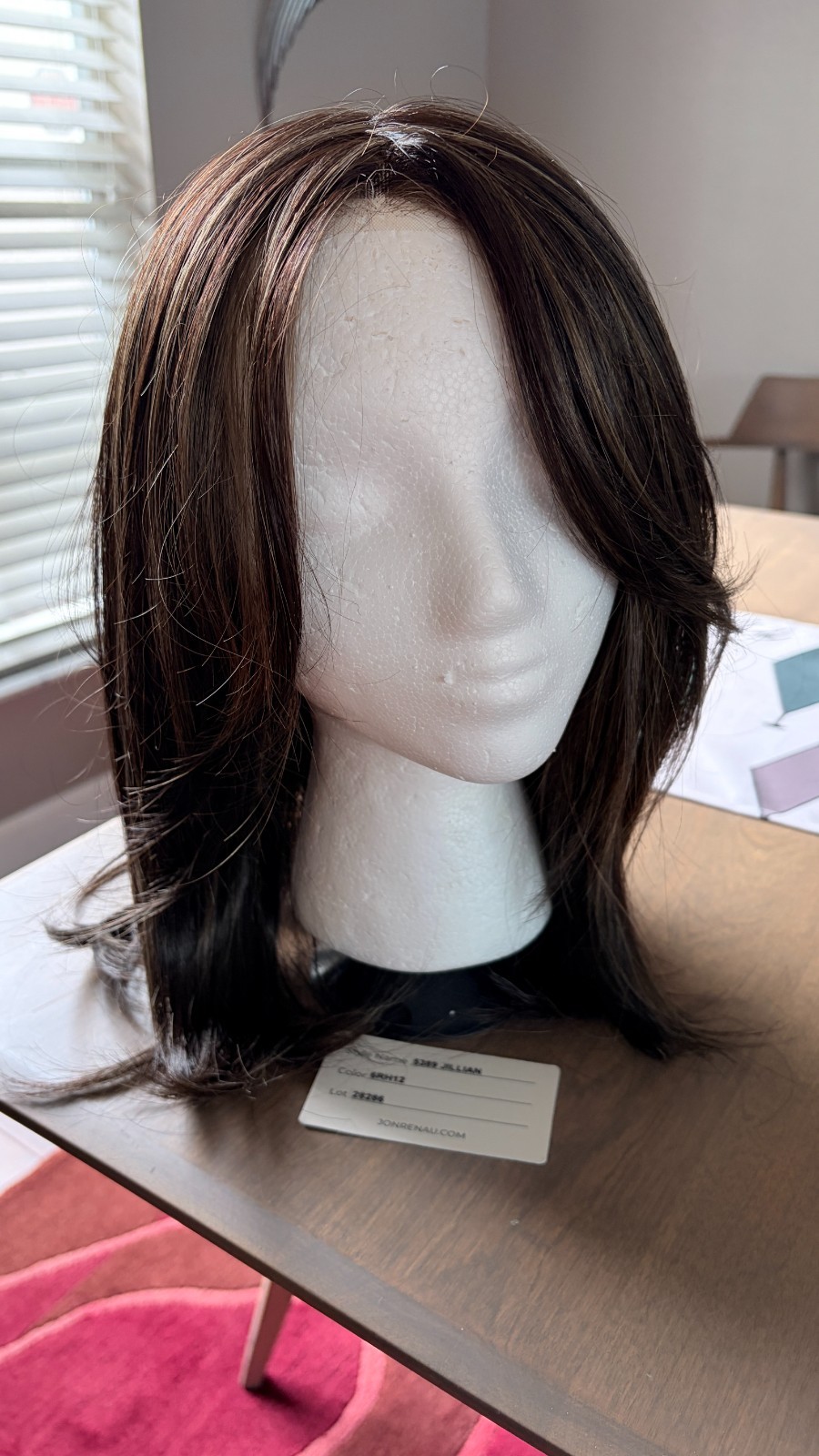 JILLIAN Wig by JON RENAU Extended Lace Front, Mono Top, NWT Color 6RH12