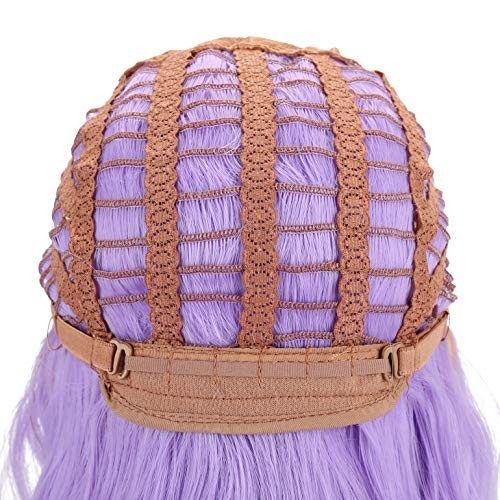 12″ Purple Curly Wavy Wig for Women Halloween Cosplay 88E081789