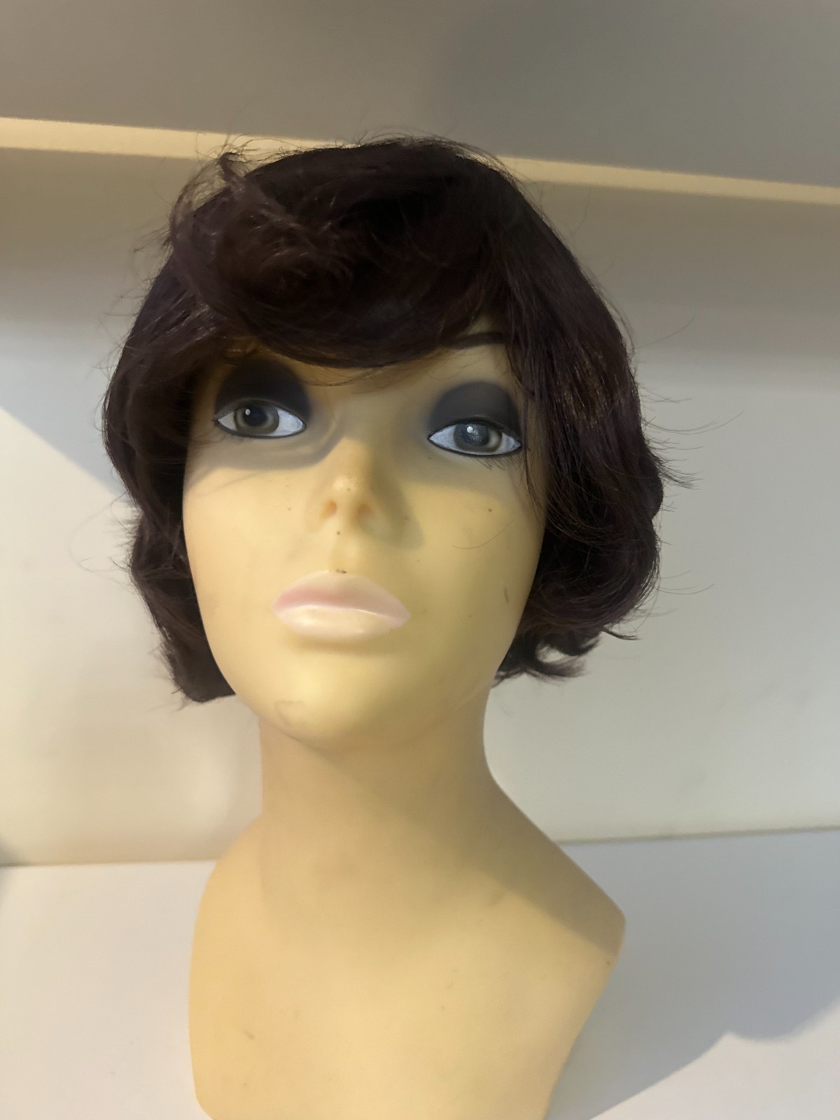 Boy Cut Wig Women’s Brown Synthetic Free Part Washable Fashion Tape-In SZ N226