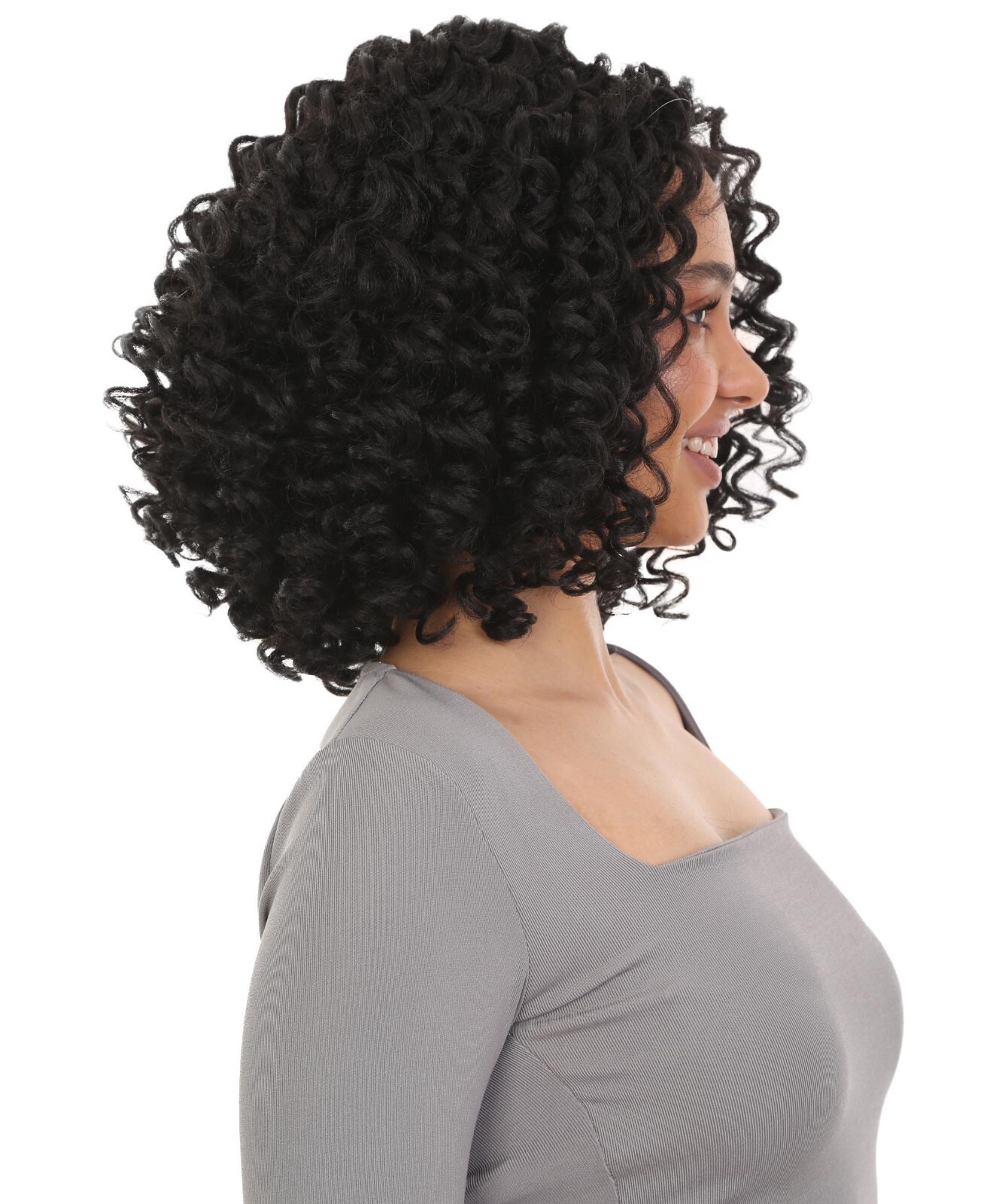 LUXLUXE Gloria I4-inches Spiral Curl Lace Front Wig BL-0171