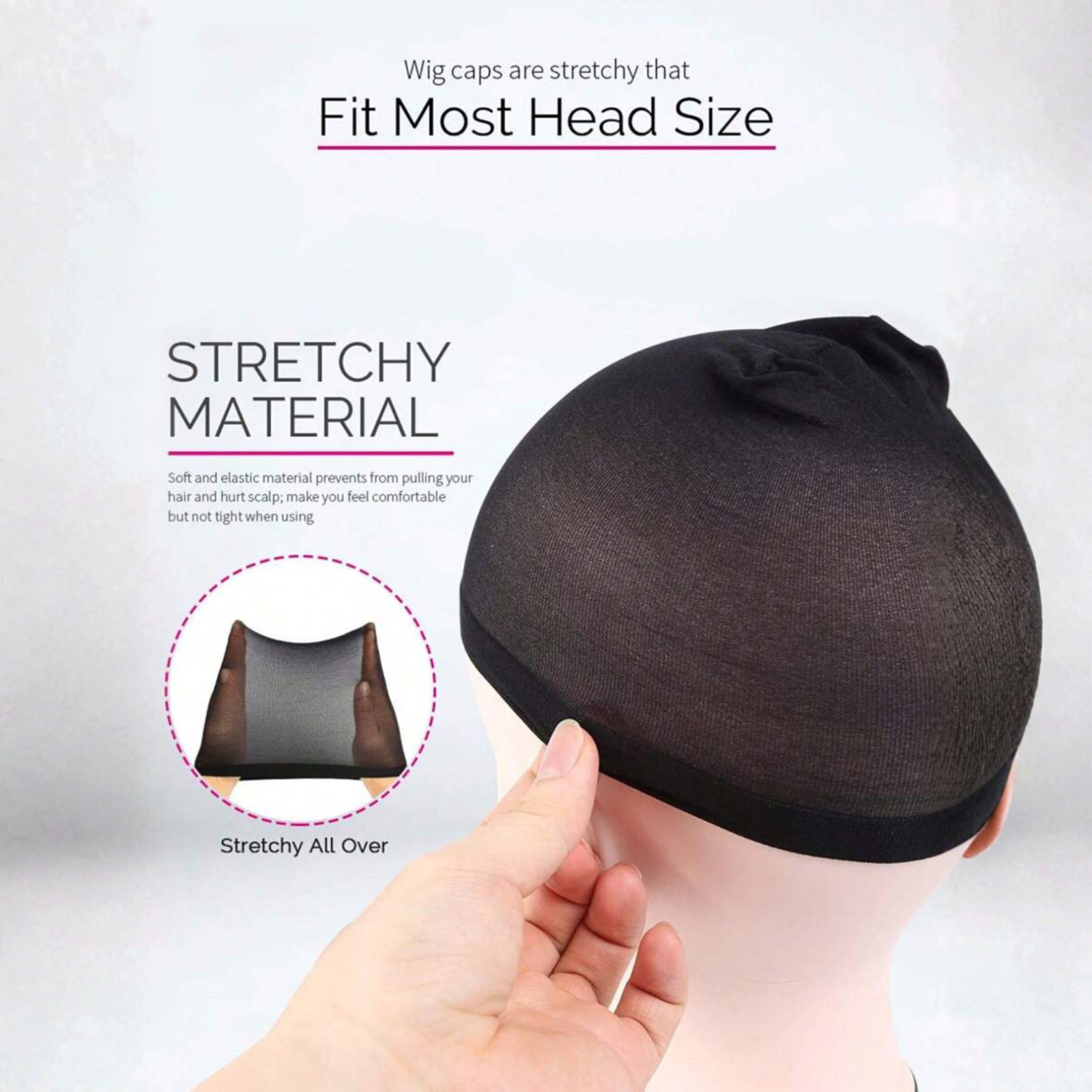 Wig Caps 5/10pc Hair Wig Caps Stocking Caps Stretch Mesh Dome Wig Caps For Women