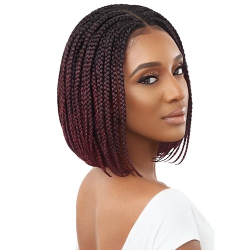 Braided bob style 4X4 Lace wig – Box Braid Bob 12″