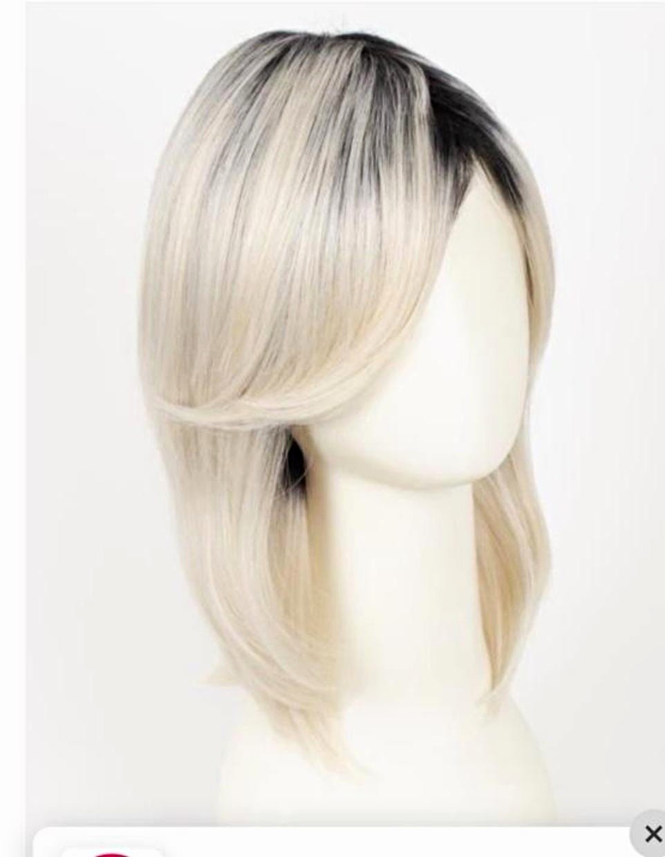 NEW René of Paris Orchid Collection Sassy Bob Wig Straight Women Creme de Coco