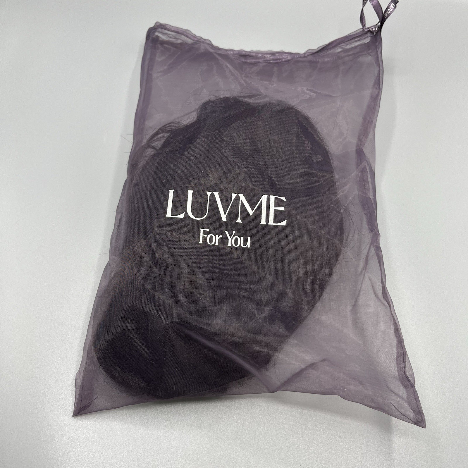 LUVME For You Dark Brown Human Hair Wig Shoulder Length Side Part Lace Wig