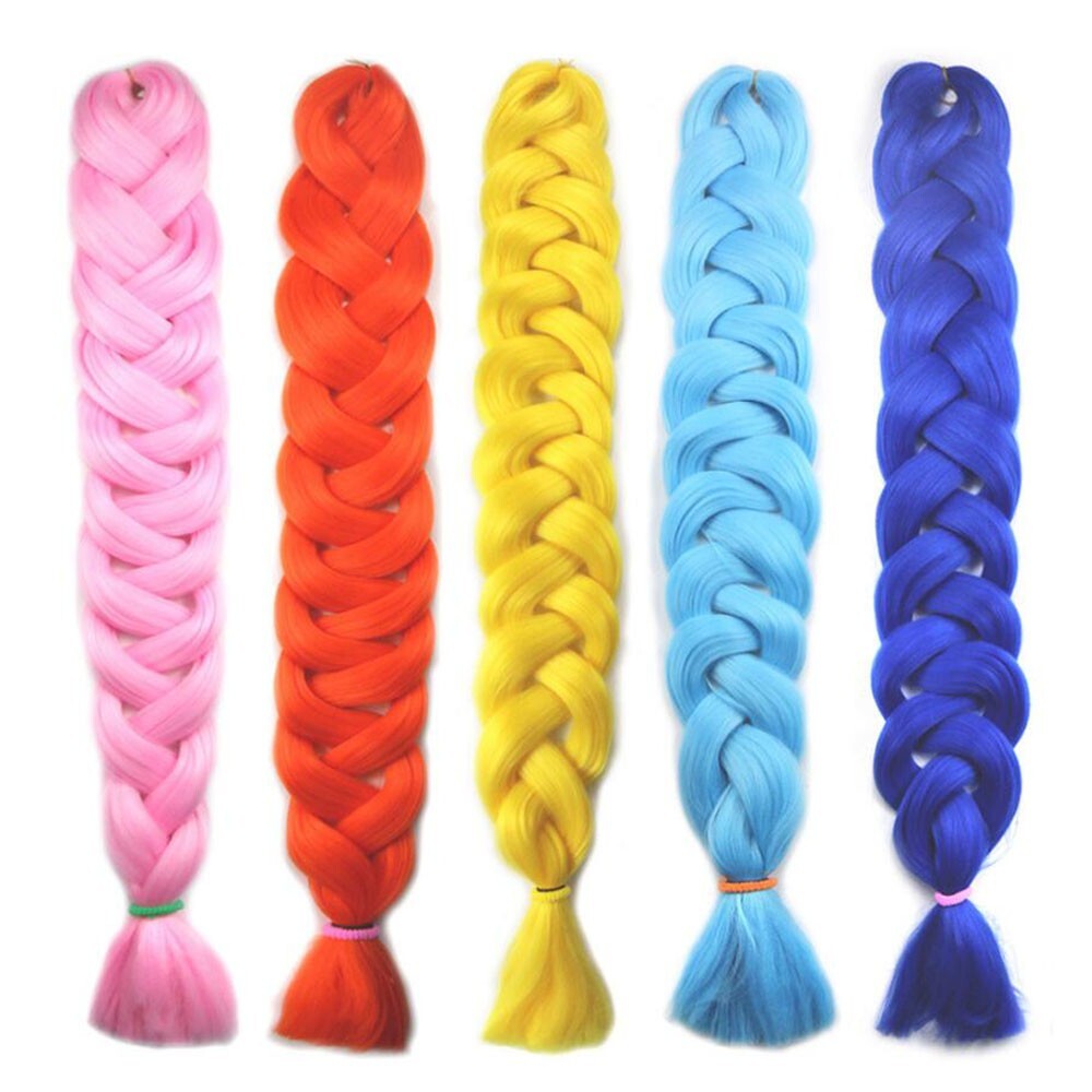 82″ Kanekalon Long Straight Synthetic Hair Braid Afro African Twist Jumbo Braids