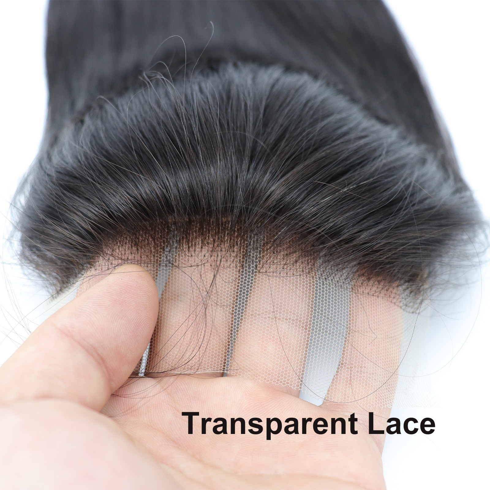 Woman’s Real Human Hair Topper Silk Skin Base #1b Black Lace Closure Remy Hair