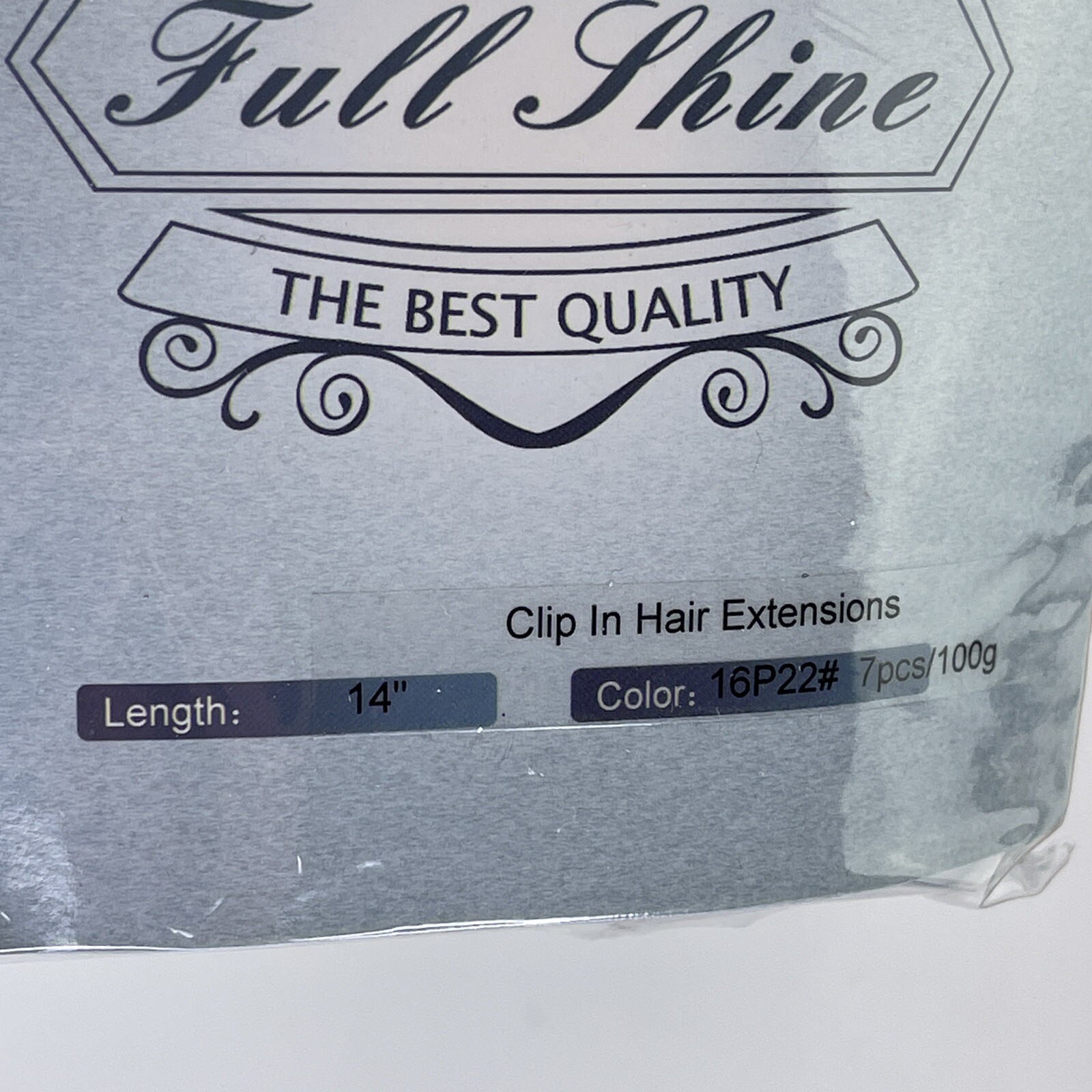 Full Shine 14″ Clip In Hair Extensions Remy Human Hair Balayage 7 Pieces 16P22