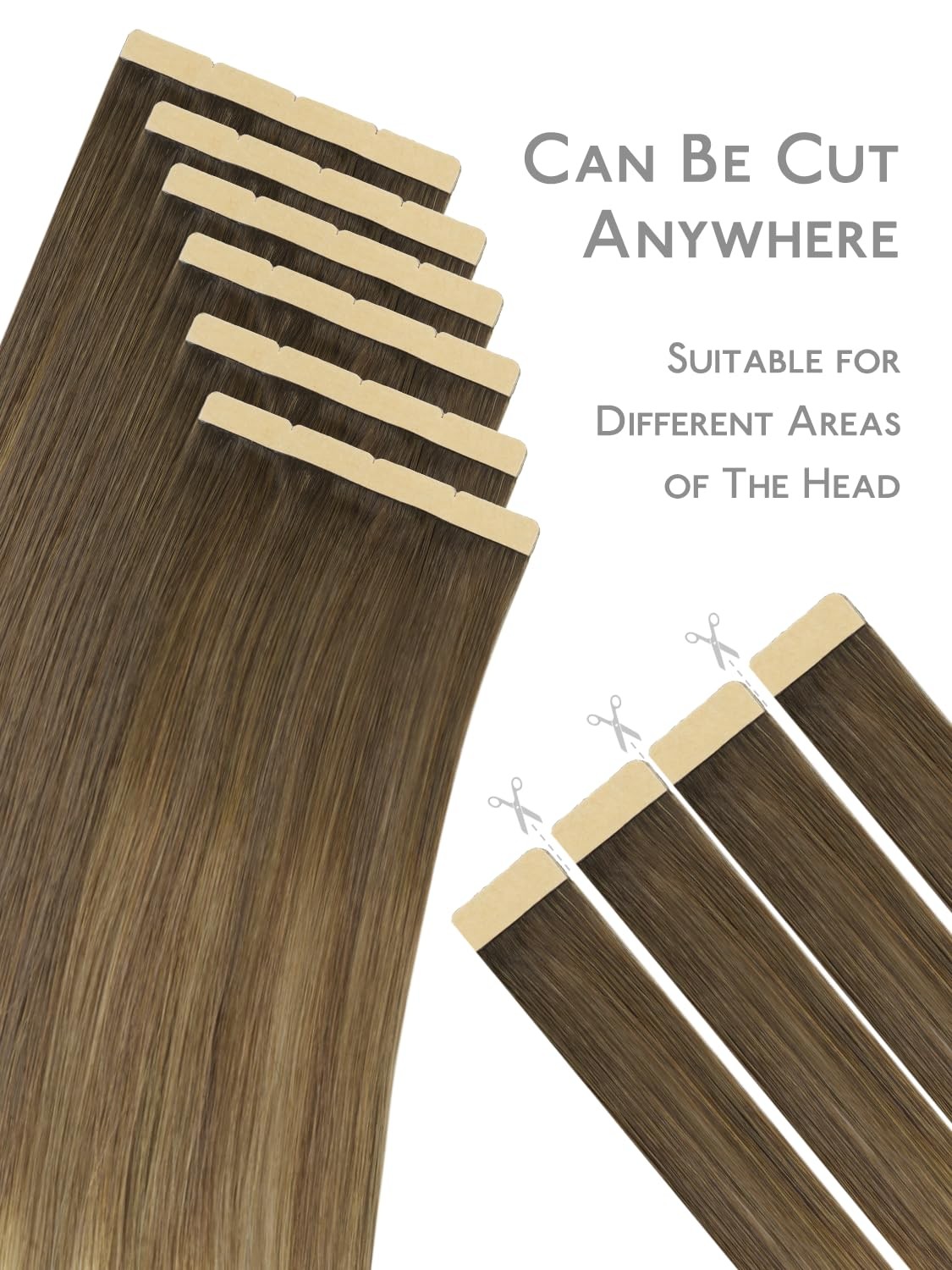 8cm Tape in Hair Extensions Real Human Hair, Tape Weft Hair Extensions Human …