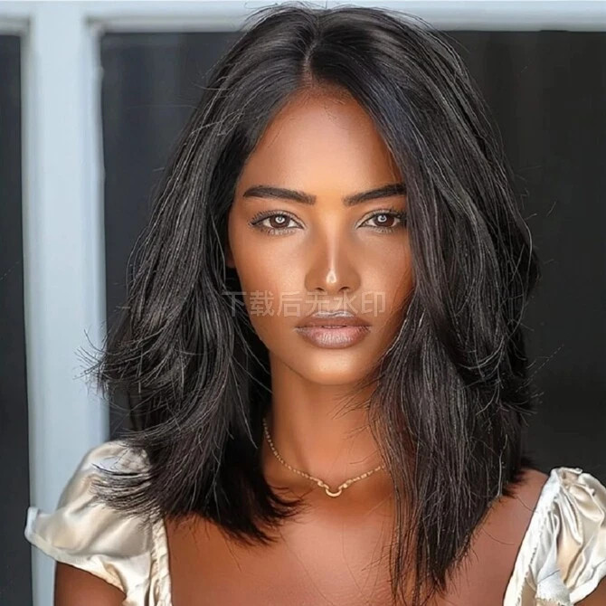 Dark Salt and Pepper Wave Wigs 100% Human Hair 13×4 Lace Front Wig