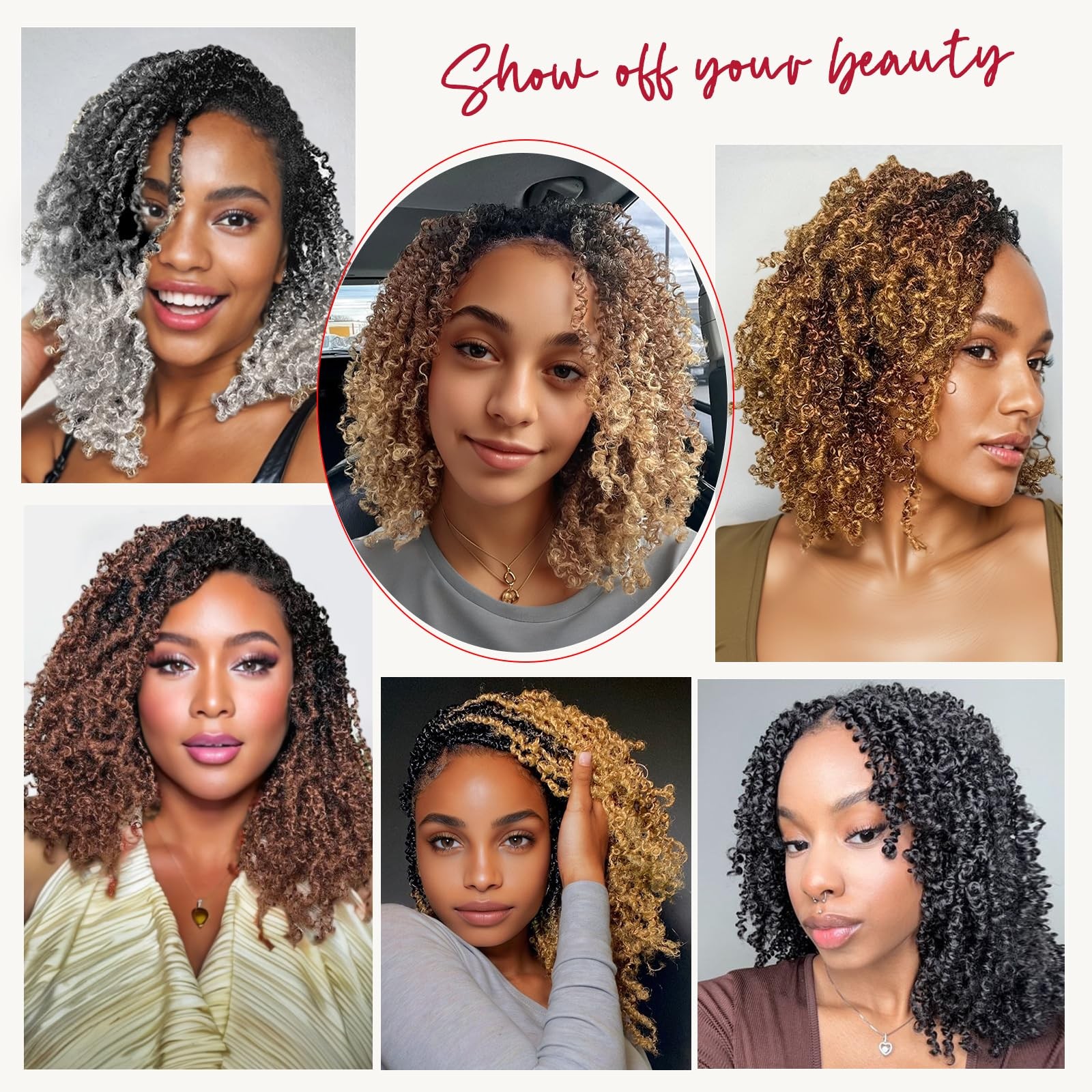 Yanky Twist Crochet Hair PILLUGER Yaki Twists Micro Spring Braids 9 Packs Brown