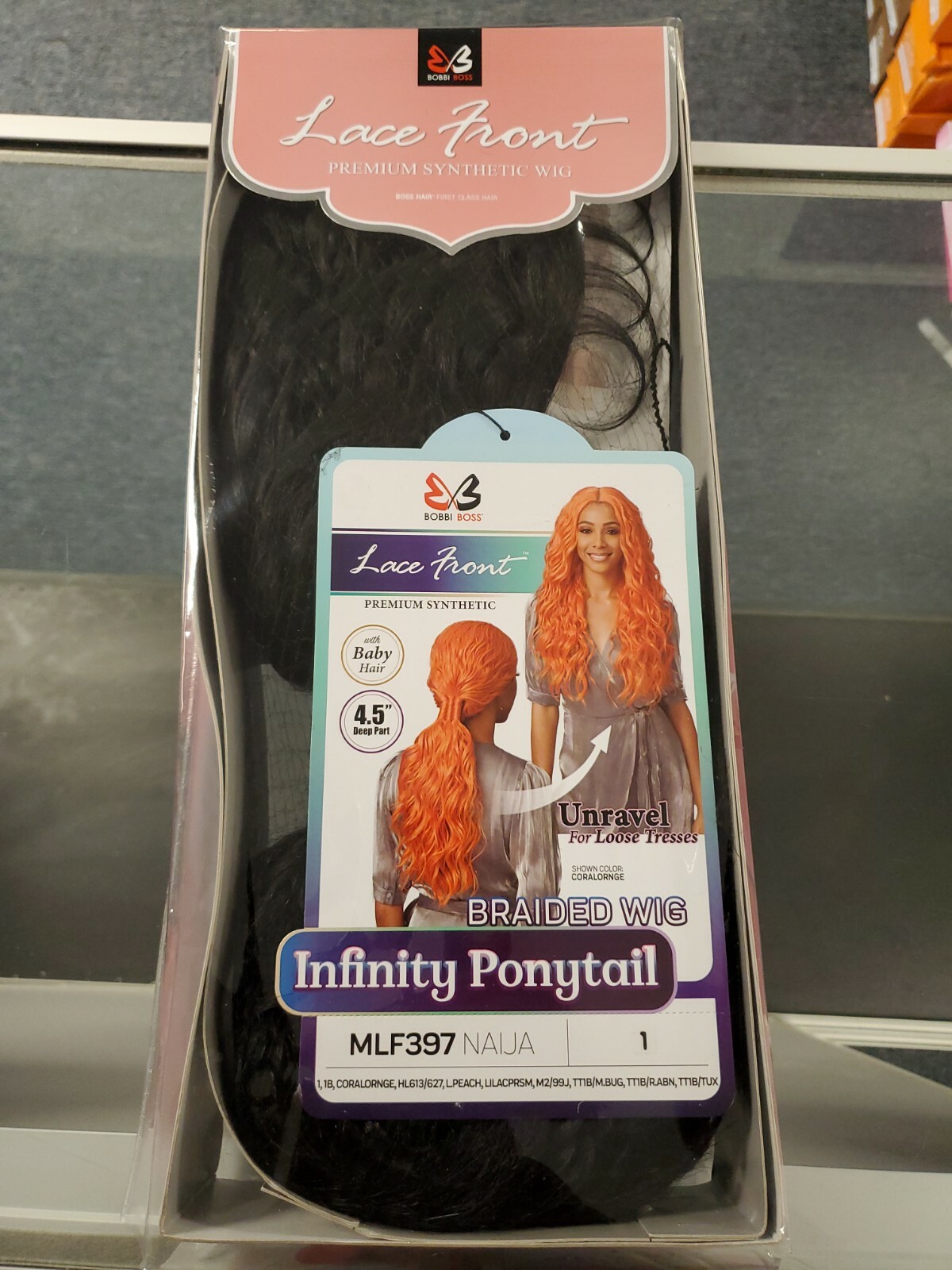 mlf397 Pony tail Lace front, Bobbi Boss, New, colors 1, 1B, 613/627,TT1B/TUX